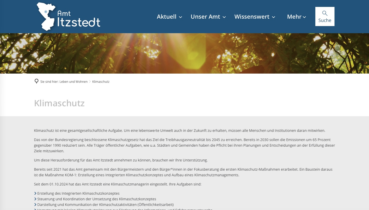 Hier geht es zum Amt Itzstedt